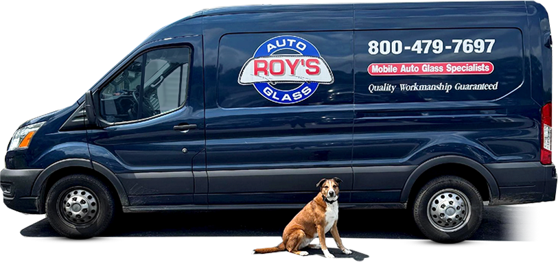 Auto glass repair service van