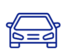 Car front view outline icon