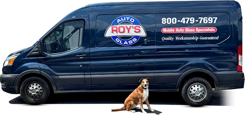 Auto glass repair service van
